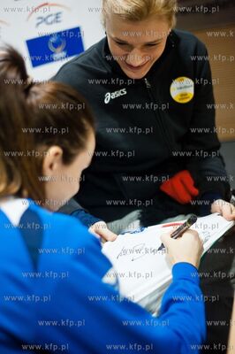 Sopot. Hala Ergo Arena. Wspolna konferencja siatkarek...