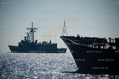 Gdynia. Oksywie. Port Marynarki Wojennej. Fregata rakietowa...