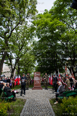 Gdansk. Pomnik Pamieci Polakow mieszkających na Wolyniu....