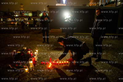Gdansk. Obchody 45. rocznicy Grudnia '70. Zlozenie...