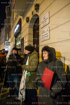 Gdynia. Pikieta Solidarnie dla Polski, zorganizowana...