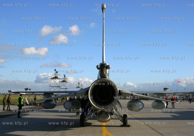 Poznan, Krzesiny Nz. Lockheed Martin F-16C Jastrzab...