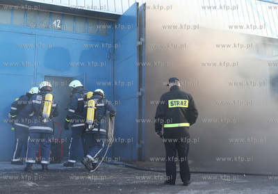 Gdansk. Rebiechowo. Cwiczenia - symulacja pozaru w...