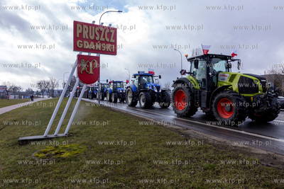 Ogólnopolski protest rolników.Akcja protestacyjna...