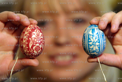 Wielkanocne pisanki. 8.04.2004 fot. Wojtek Jakubowski...