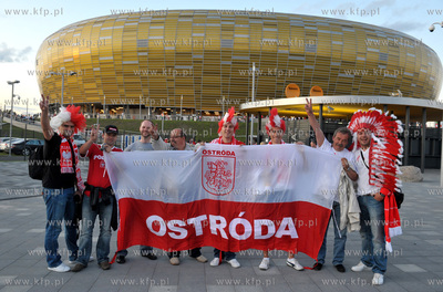 Gdansk. Stadion pilkarski PGE Arena. Mecz towarzyski...