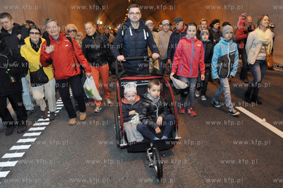 Dzien otwarty tunelu pod Martwa Wisla w Gdansku. To...