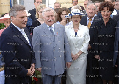 Imieniny u Danuty i Lecha Walesy. Wsrod gosci Aleksander...