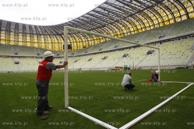 Gdansk. Budowa stadionu PGE Arena Gdansk. Obiekt ten...