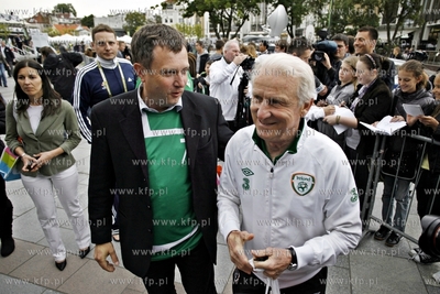 Ceremonia powitania drużyny Irlandii na Placu Przyjaciol...