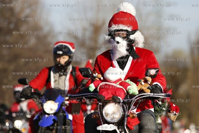 Gdansk. XIII edycja parady Mikolaje na Motocyklach....