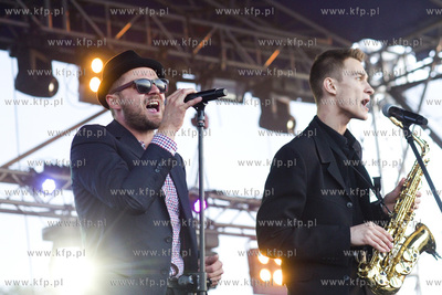 Gdańsk Brzeźno. Fląder Festiwal. Nz. zespół Las...