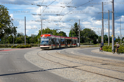 Stogi. Ul. W. Stryjewskiego. Wakacyjna liniatramwajowa...