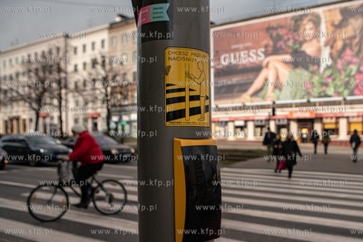 Gdańsk Wrzeszcz, ul. Grnwaldzka. Przyciski dla pieszych...