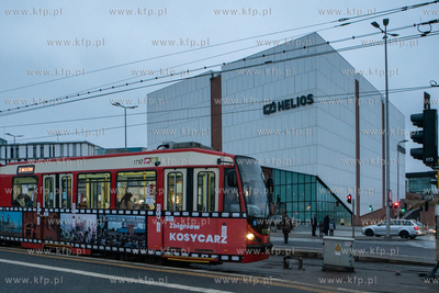 Gdańsk Śródmieście. Nz.Tramwaj Dortmund oklejony...