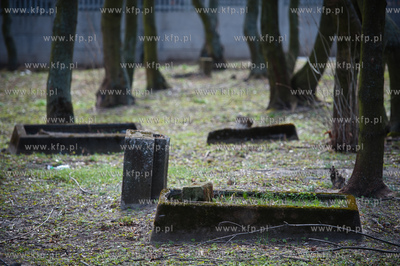 Gdansk. Teren bylego cmentarza ewngelickiego w Ujescisku,...