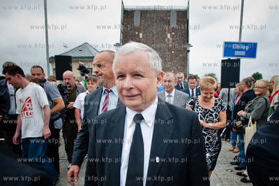 Elblag. Most Gorny. Wspolna konferencja prasowa nowo...