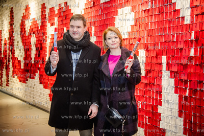 Gdansk. Europejskie Centrum Solidarnosci. Aktorzy Daria...