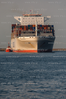 Gdansk. Terminal kontenerowy DCT. Kolejne zawiniecie...