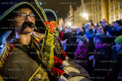 Gdańsk. Przywitanie Swietego Mikolaja oraz zapalenie...