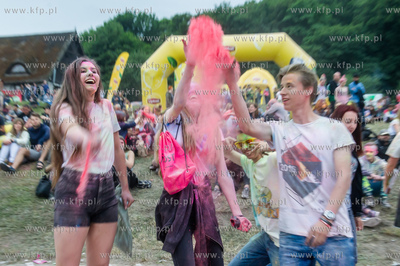 Gdańsk. Plac Zebrań Ludowych. Festiwal Kolorów Nocy...