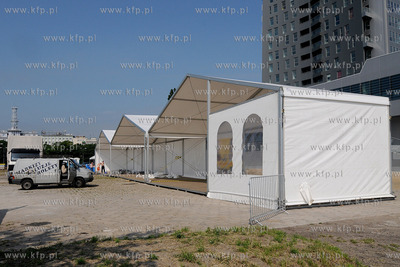Gdynia. Przygotowania do Zlotu Zaglowcow The Tall Ships...