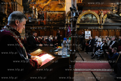 Gdansk. Dwor Artusa. Wreczenie Medali sw. Wojciecha...