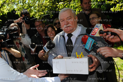 Gdansk. Dom Prezydenta Lecha Walesy. Akcja Mlodych...
