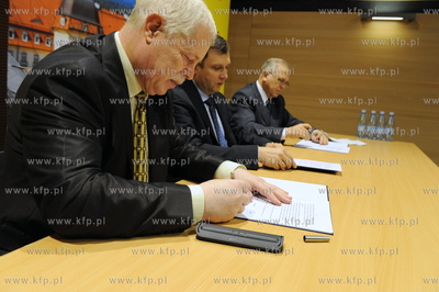 Ergo Arena Sopot/Gdansk. Podpisanie umowy sponsorskiej...