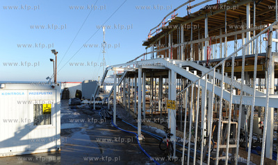 Sopot. Budowa przystani jachtowej przy sopockim molo....