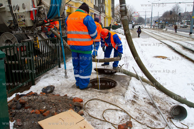 Gdansk,Siedlce. Awaria kolektora sciekowego przy ulicy...