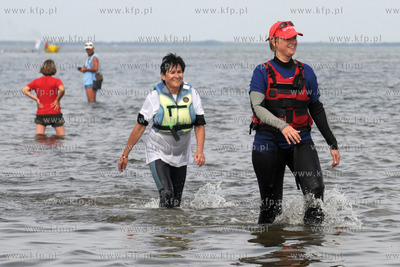 XII edycja Marszu Sledzia przez Zatoke Pucka na trasie...