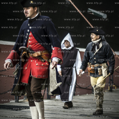 Gdansk. Wyspa Olowianka. Do abordazu - rekonstrukcja...