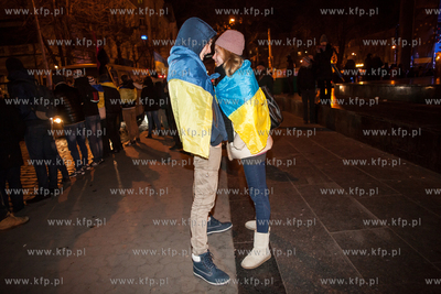 Lwow, Ukraina NZ Demonstracje antyrzadowe na placu...