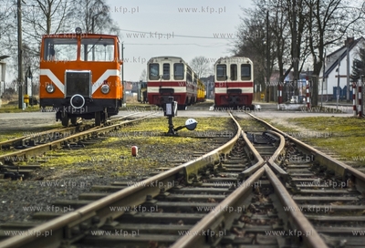 Zuławska Kolej Dojazdowa. Przejazd drezyna motorowa...