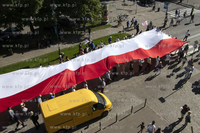 Gdańsk. Święto Wolności i Solidarności. Przemarsz...
