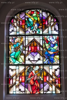 Witraże autorstwa Theo Landmann'a (1903-1978), niemieckiego...
