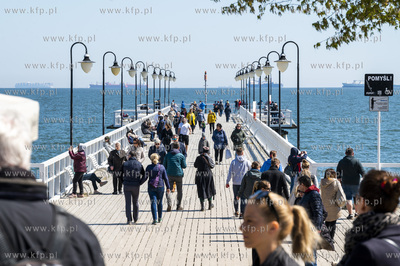 Gdynia Orłowo. Niedzielny majowy spacer nad morzem.07.05.2023...