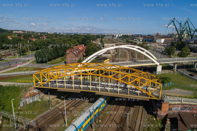 Gdańsk, wiadukt na ul. Jerzego Popiełuszki.22.07.2017...