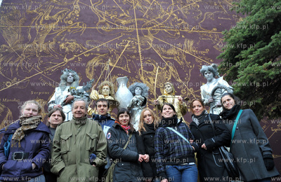 Barwna parada urodzinowa Jana Heweliusza, w roli astronoma...