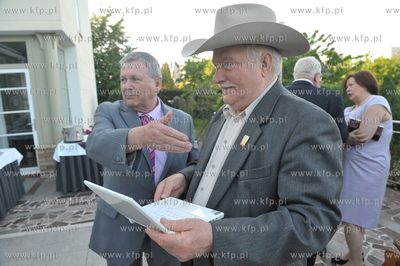 Imieniny Lecha Walesy w jego domu na ul. Polanki w...