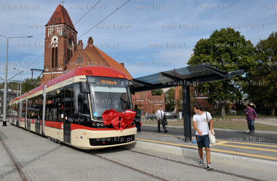 Pierwszy przejazd tramwaju nowa linią na trasie Siedlce...