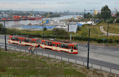 Gdansk. Otwarcie Mostu Siennickiego dla ruchu samochodowego....
