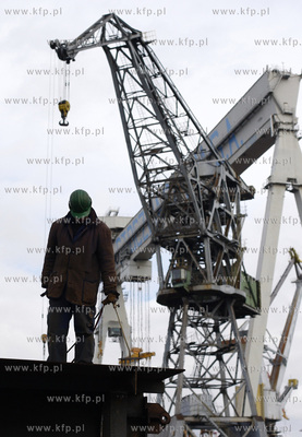 Stocznia Gdynia S.A. 18.03.2009 fot. Krzysztof Mystkowski...