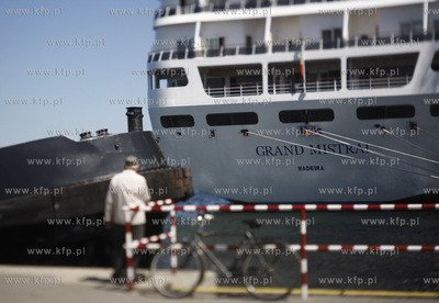 Gdynia. Wycieczkowiec Grand Mistral w gdynskim porcie....