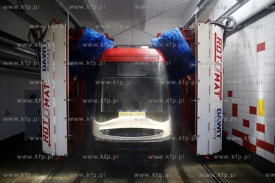 Zajezdnia tramwajowa ZKM w Gdansku przy ul. Wita Stwosza....