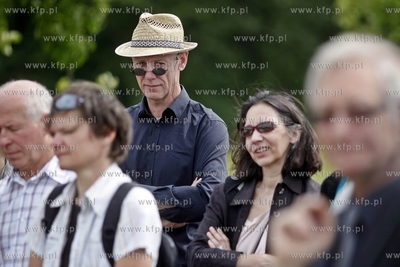 Gdansk. Park Ronalda Reagana. Uroczystosc odsloniecia...
