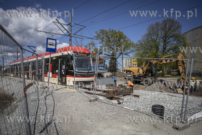Przebudowa linii tramwajowej na gdańskich Stogach....