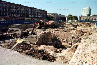 Wykopaliska archeologiczne przy ul. Rajskiej w Gdansku,...