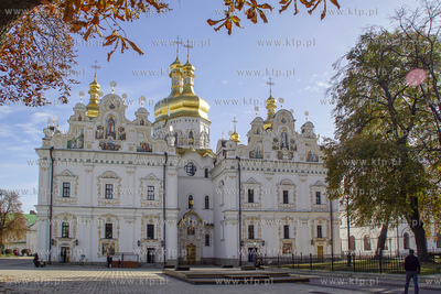 Kijów. Ławra Peczerska jest siedzibą ukraińskiego...